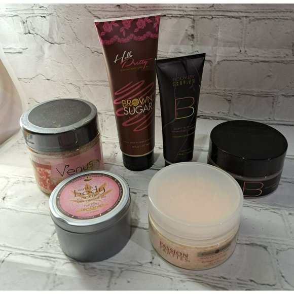 6 Piece‎ Luxury Spa set $86 MSRP Scrubs, lotions - Picture 1 of 1